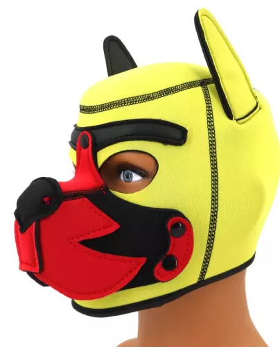 Puppy Fox Haube Neopren Gelb-Rot – 5/6