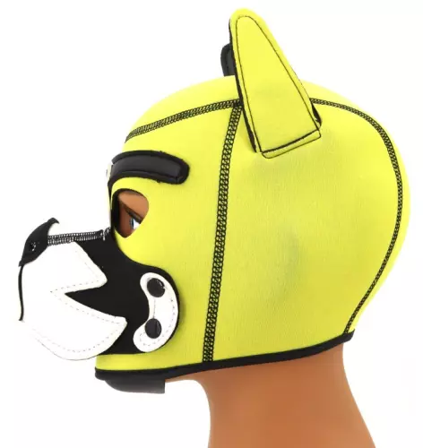 Puppy Fox Haube Neopren Gelb-Weiß – 6/7