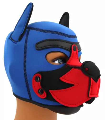 Puppy Fox Haube Neopren Blau-Rot – 1/8