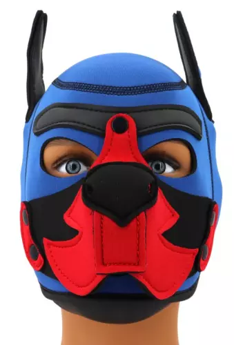 Puppy Fox Haube Neopren Blau-Rot – 3/8