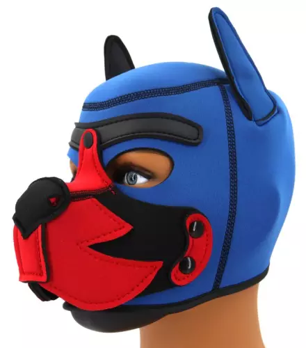 Puppy Fox Haube Neopren Blau-Rot – 5/8