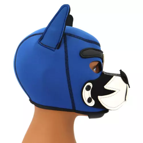 Puppy Fox Haube Neopren Blau-Weiß – 3/5
