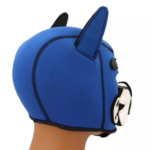 Puppy Fox Haube Neopren Blau-Weiß – 4/5