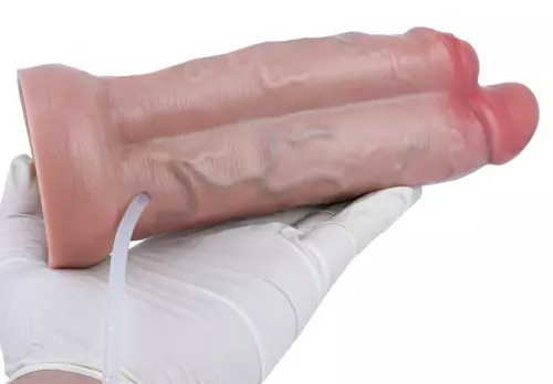 Doppelter spritzender Dildo Dubdick 18 x 6.1cm – 7/9