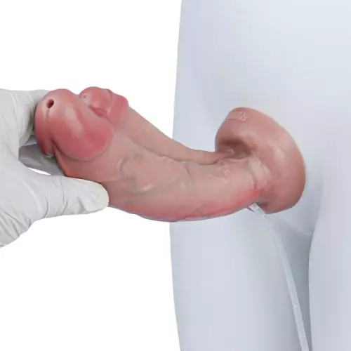 Doppelter spritzender Dildo Dubdick 18 x 6.1cm – 8/9