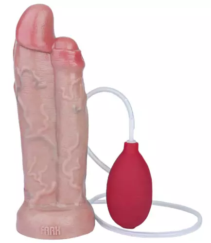 Doppelter spritzender Dildo Dubdick 18 x 6.1cm – 9/9