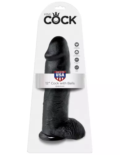 Dildo King Cock 27 x 8 cm Schwarz – 2/5
