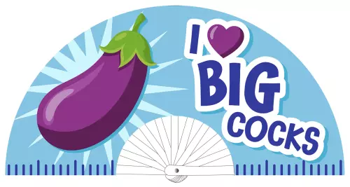 Fächer I Love Big Cocks 64 cm – 2/2
