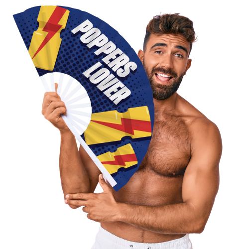 Éventail Poppers Lover 64cm