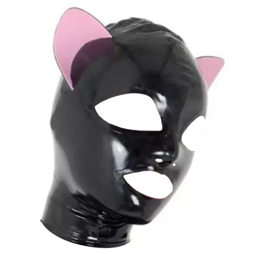 Haube Cat Fetish Schwarz-Rosa – 1/5