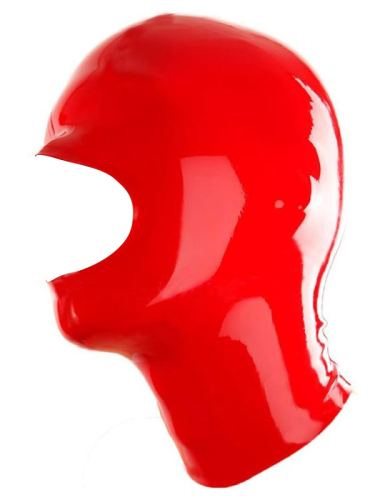 Cagoule en latex Openose Rouge