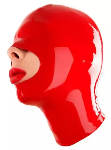 Latex-Haube Openose Rot – 2/3