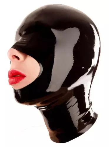 Latex-Haube Openose Schwarz – 2/3