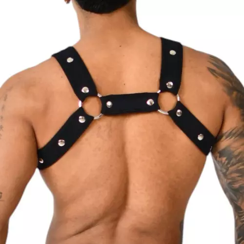 Neopren-Harness Xrub mit Klettverschluss Schwarz – 2/3