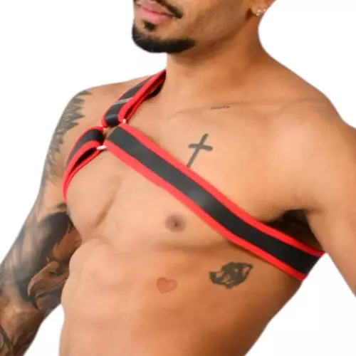 Neopren-Harness Delta Xrub Schwarz-Rot – 3/3