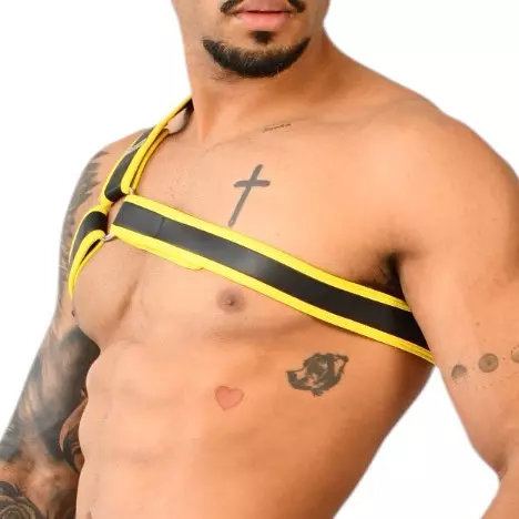 Neopren-Harness Delta Xrub Schwarz-Gelb – 3/3