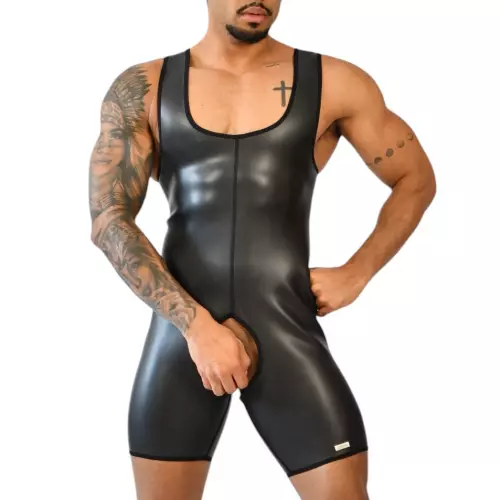 Neopren-Overall Xrub Offen Vorne/Hinten Schwarz – 1/3