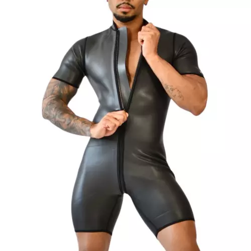 Neopren-Shorts Xrub Reißverschluss Vorne/Hinten Schwarz – 4/4