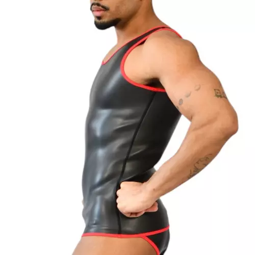 Neopren-Tanktop Xrub Schwarz-Rot – 3/3