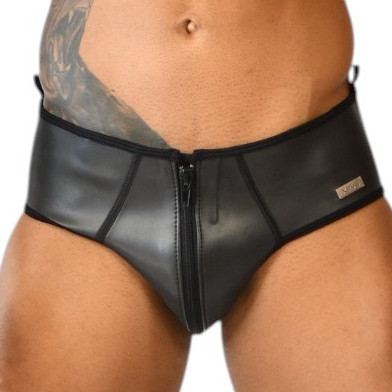 Slip en néoprène Xrub avec Zip Avant/Arrière Noir