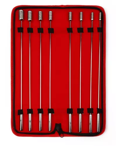 8er-Pack Urethral-Stäbe Popund Bud 25 cm - Durchmesser 7 bis 14 mm – 1/4
