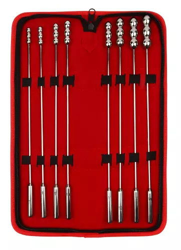 8er-Pack Urethral-Stäbe Beadund 23 cm - Durchmesser 7 bis 14 mm – 1/4