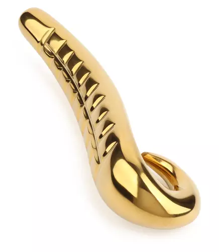 Dildo Devil's Tongue 13 x 4 cm Gold – 3/7