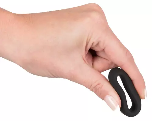 Cockring Velvet Ring S Schwarz 26mm – 5/6