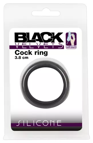 Cockring Velvet Ring L Schwarz 38mm – 3/6