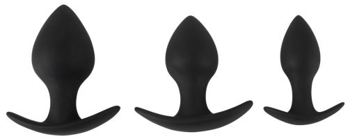 Lot de 3 plugs lestés Trainer Weight Noirs