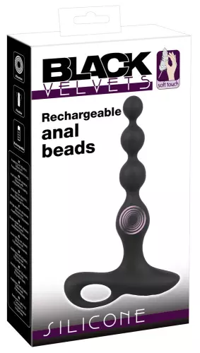 Vibrator Beads Velvet 16,5 x 3,5 cm Schwarz – 2/8