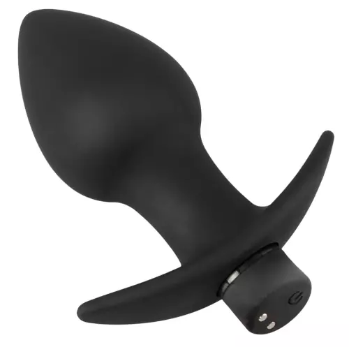 Set aus 3 schwarzen vibrierenden Plugs Silibutt – 5/8