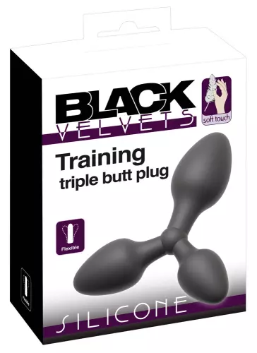 Analer Triple Trainer Plug Schwarz – 2/7