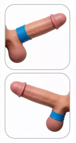 Cockring Deep Rib Grip 35 mm Blau – 8/8