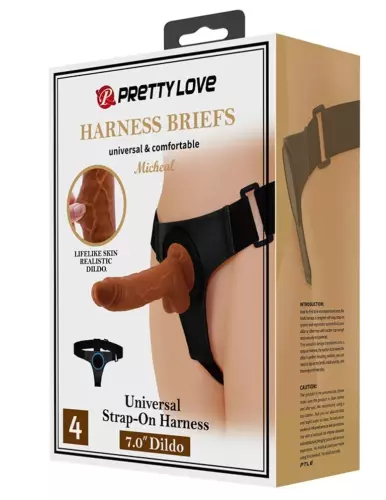Gürtel-Dildo Micheal 15 x 4,3 cm Braun – 2/8