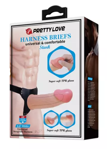 Hohler Gürtel-Dildo Stark 15.5 x 4.5cm Hautfarbe – 2/9