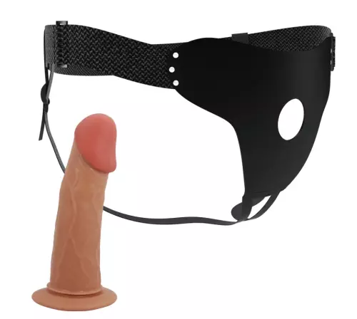 Hohler Gürtel-Dildo Stark 15.5 x 4.5cm Hautfarbe – 7/9