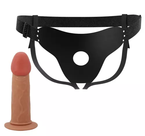 Hohler Gürtel-Dildo Stark 15.5 x 4.5cm Hautfarbe – 8/9