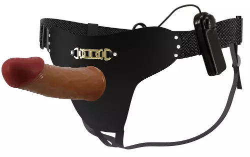 Vibrierender hohler Gürtel-Dildo Starks 15.5 x 4.5cm Braun – 7/9