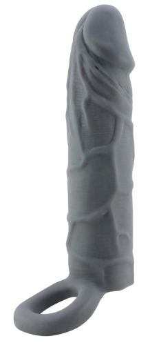 Gaine de pénis Realtick 16 x 3.8 cm Grise