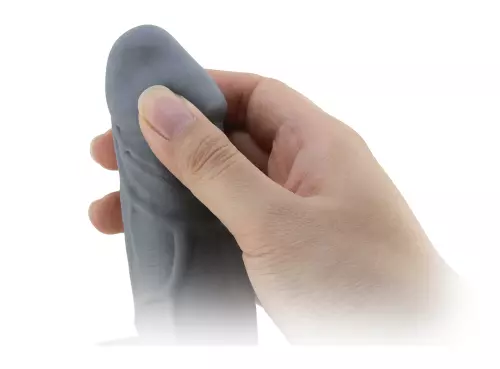Penishülle Realtick 16 x 3.8 cm Grau – 9/10