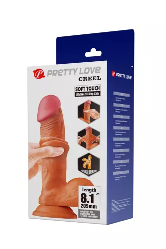 Realistischer Dildo Creel 16 x 4,4 cm Braun – 2/5