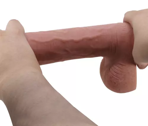 Dildo Emeka 17 x 4.8cm Dunkle Hautfarbe – 8/10