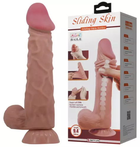 Dildo Orton 18 x 4.8cm Dunkle Hautfarbe – 7/10