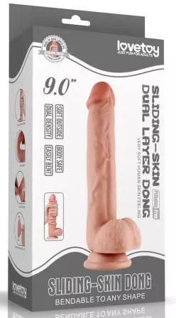 Realistischer Dildo SLIDING SKIN 19 x 4.2 cm – 2/8