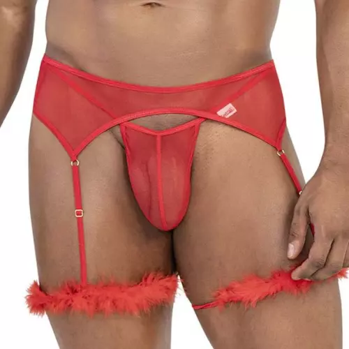 Body und Strumpfhalter Voltis 2-teilig Rot – 1/6