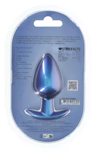 Plug Metally L 7.5 x 4cm Blau – 5/5