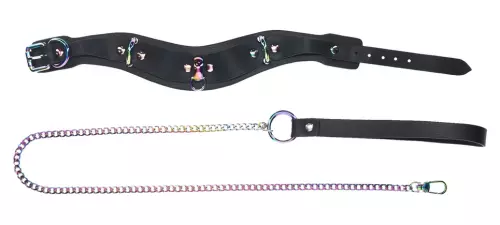 Halsband-Leine Venise Schwarz – 4/5