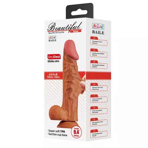 Dildo Buraq Beautiful 18 x 4.5cm Braun – 2/5