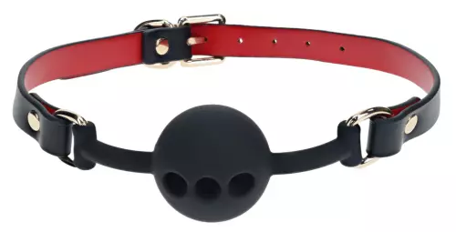 Kugelknebel Milan 41mm Schwarz und Rot – 1/4
